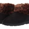 Jessica Simpson Women's And Girls Microsuede Super Soft Bootie Slippers With Indoor Outdoor Sole- Mommy & Me Set Options -Sole Serenity 710grsn1eHL. AC SR920736