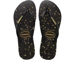Havaianas Slim Logo Metallic Flip Flop Sandal