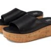 FitFlop Eloise Cork-Wrap Leather Wedge Slides