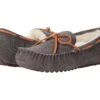 FIRESIDE By Dearfoams Victoria Genuine Shearling Moccasin With Tie -Sole Serenity 71yPmmnqgtS. AC SR920736