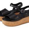 FitFlop Eloise Cork-Wrap Leather Back-Strap Wedge Sandals